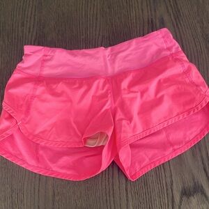 Lululemon speed up shorts size 2